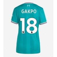 Stroje piłkarskie Liverpool Cody Gakpo #18 Koszulka Trzeciej dla damskie 2025-26 Krótki Rękaw